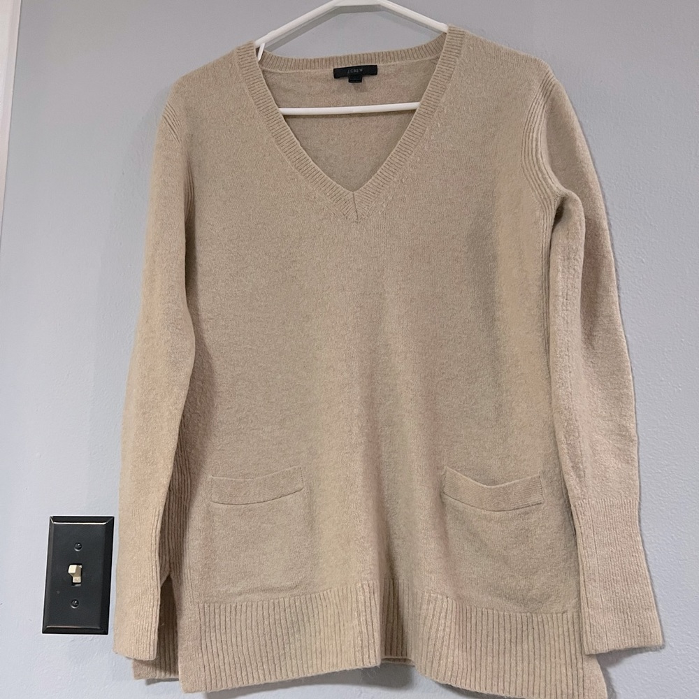J. Crew Tunic V-neck Sweater